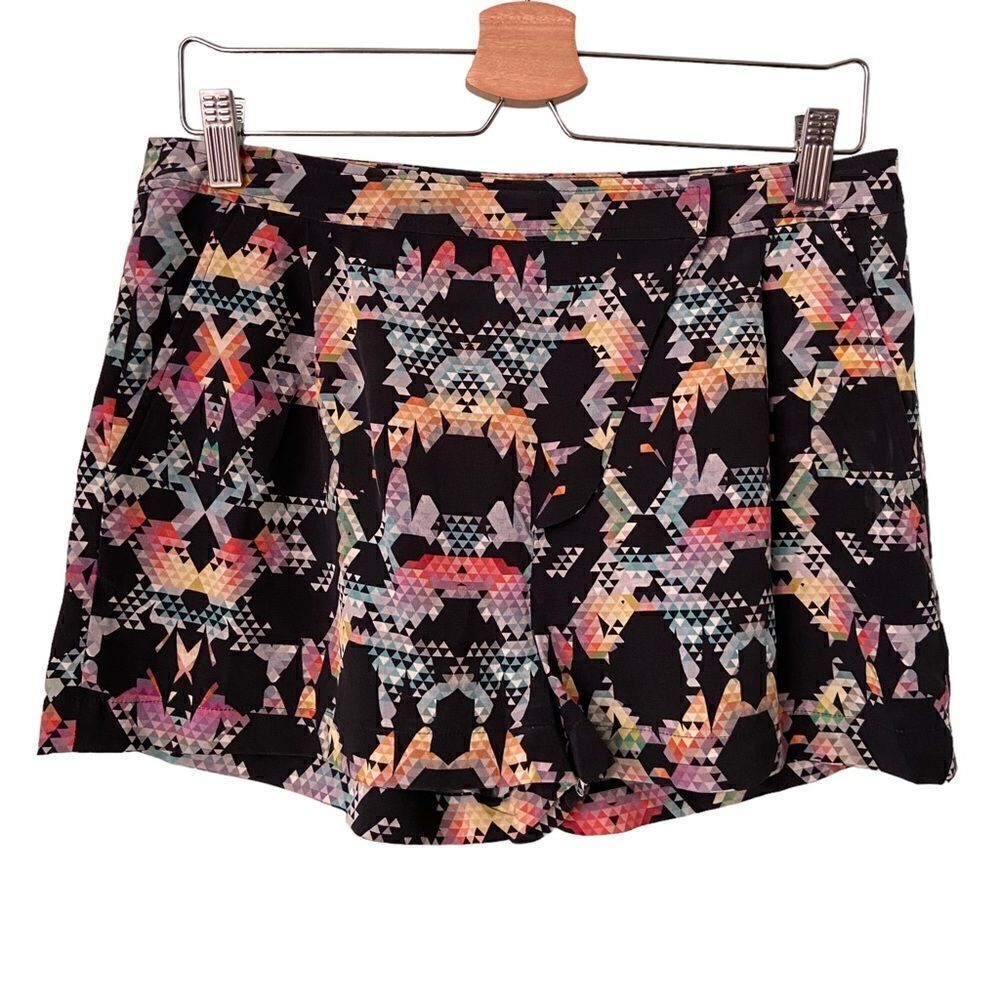 Tibi Kaleidoscope Print Mini Shorts in Size 2